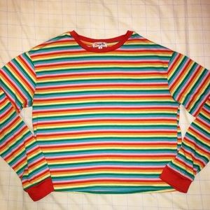 Rainbow crop top